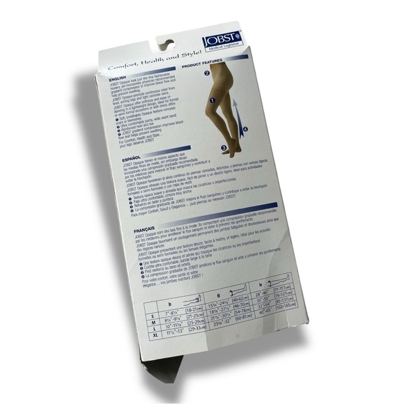 Jobst Medical Legwear Black Opaque Therapeutic Support Pantyhose NEW - Picture 5 of 5